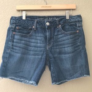 AE denim shorts